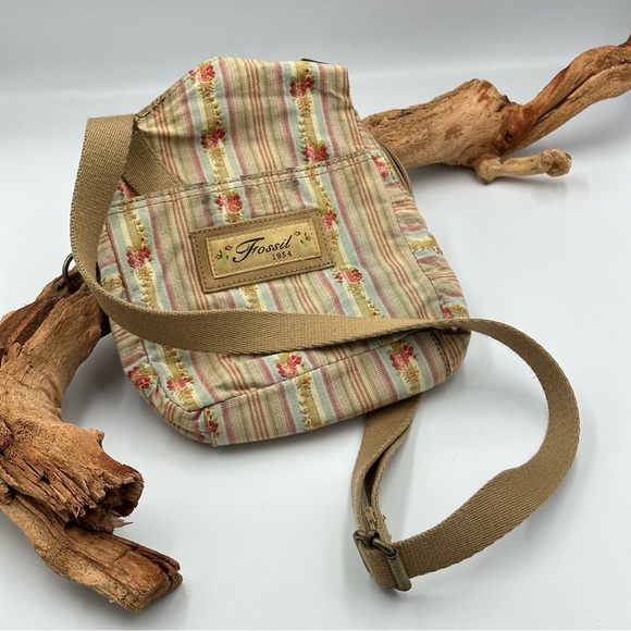 Fossil Handbags - VTG Y2k Fossil coquette/ Cotton Hobo Bags/Crossbody